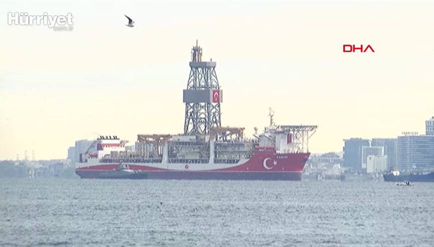 Kanuni sondaj gemisi İstanbulda