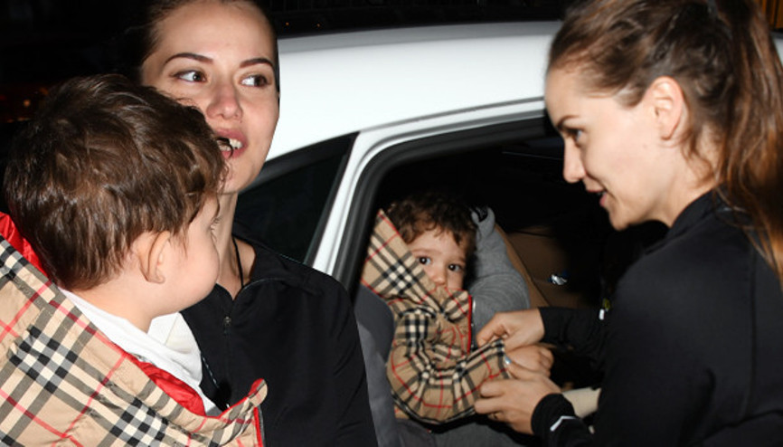 Fahriye Evcen ve oğlu Karan, Etilerde