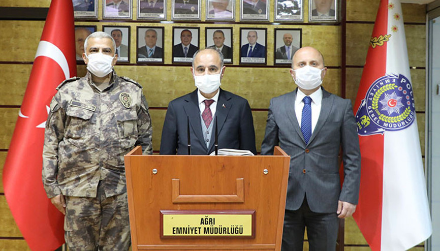 Emniyet Genel Müdürü Aktaştan Ağrı Emniyet Müdürlüğüne ziyaret