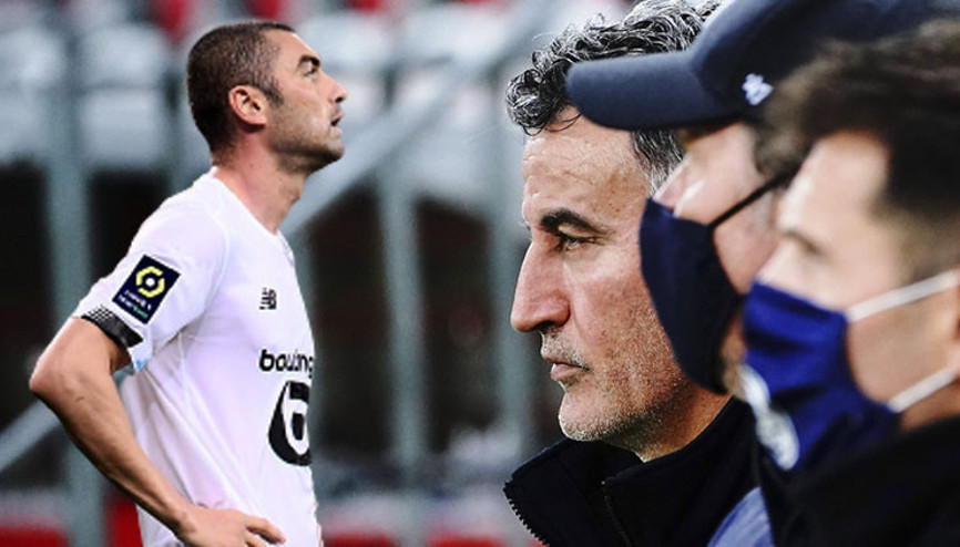 Son Dakika | Burak Yılmazın küfürleri ekrana yansımıştı Lille hocası Christophe Galtierden açıklama geldi...