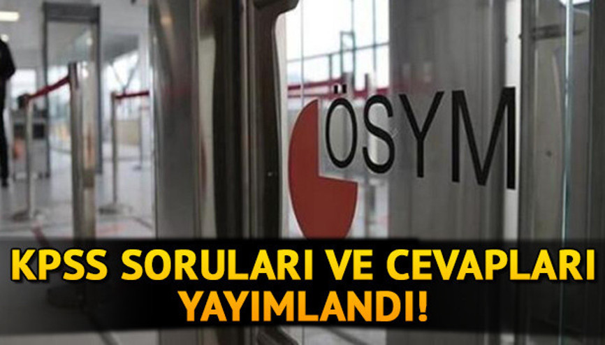 KPSS sorularını ve cevaplarını ÖSYM yayınladı -  2020 KPSS ön lisans soru ve cevap kağıdı görüntüleme ekranı