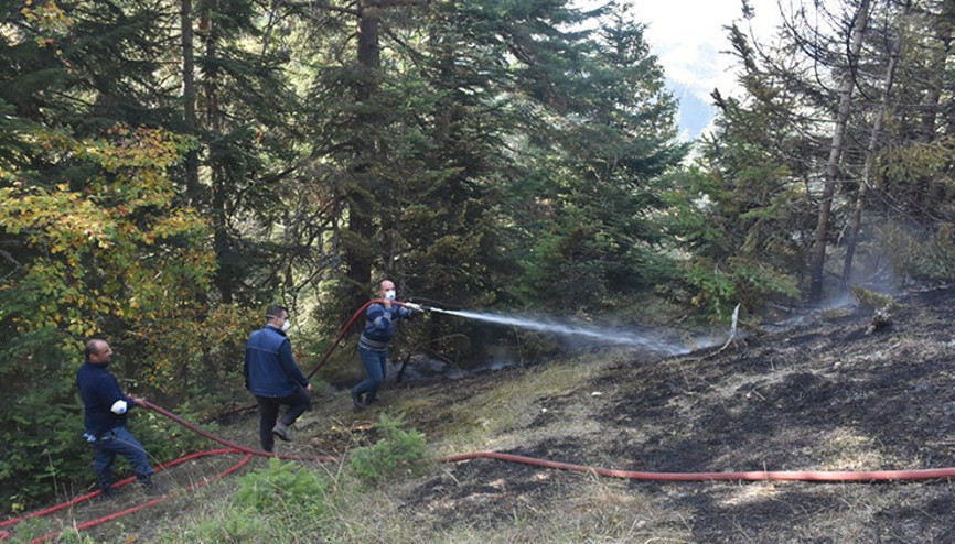Boyabatta çıkan orman yangını kontrol altına alındı