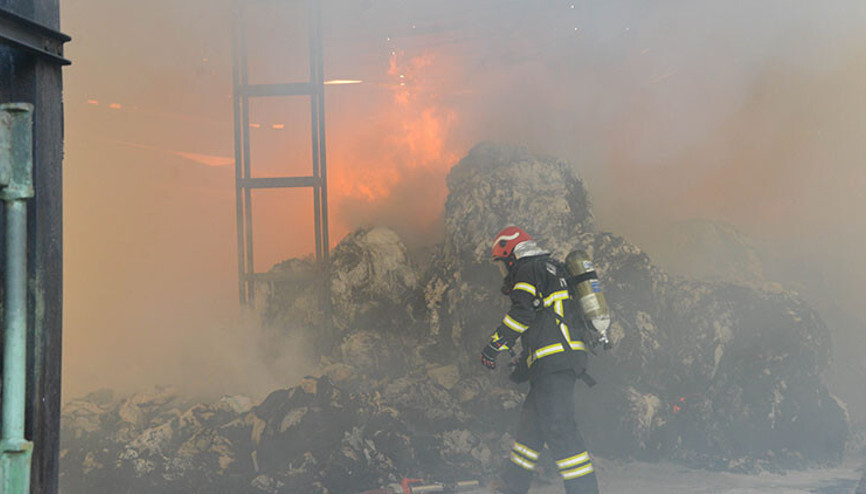 Kahramanmaraşta depo yangını