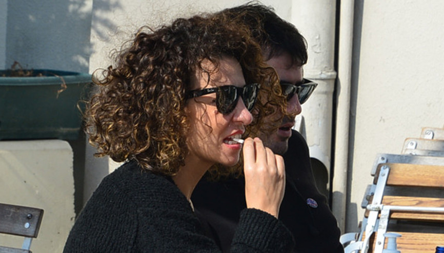 Fatma Turgutun kahvaltı keyfi