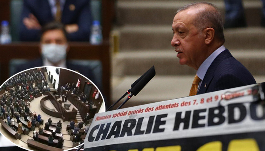 Son dakika haberi: Cumhurbaşkanı Erdoğandan Charlie Hebdo dergisinin alçak karikatürüyle ilgili sert tepki