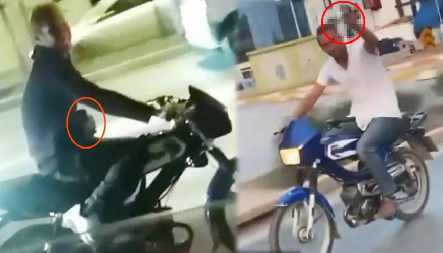 Skandal görüntü Bu kez de bira kutusuyla yakalandı...