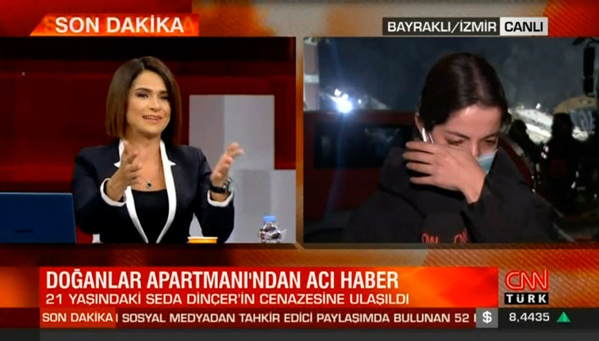 Canlı yayında gözyaşlarına hakim olamadılar