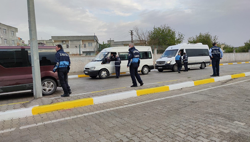 Diyarbakırda zabıtadan servis araçlarına sıkı denetim