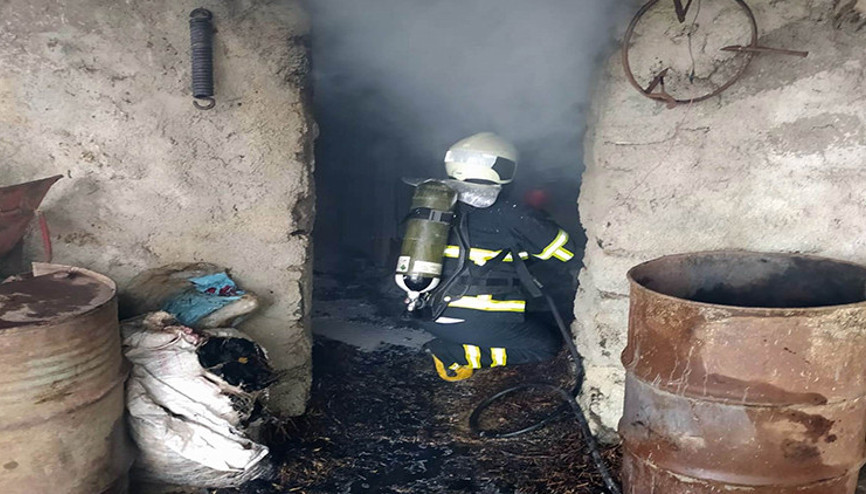 Kiliste odunluk yangını