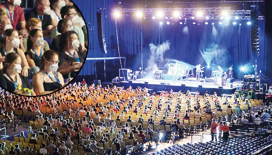 Maske ve mesafe varsa konserde virüs yok