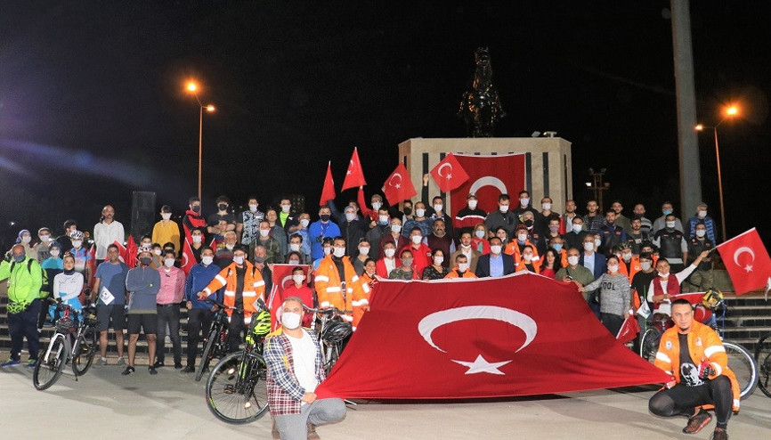 Ataya saygı için Toroslardan Anıtkabire pedal çevirecekler