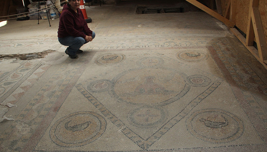 Sinopta bulunan 1600 yıllık mozaikler turizme kazandırılacak