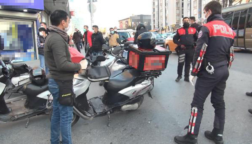 Esenyurtta motosikletlilere yönelik denetim yapıldı