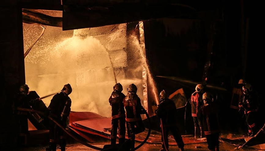 Ankara Sitelerde korkutan yangın
