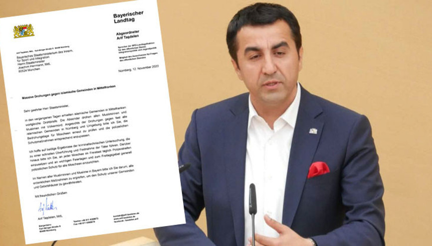 Arif Taşdelen’den Bavyera İçişleri Bakanı’na mektup: Camilerimizi koruyun Arif Taşdelen’den Bavyera İçişleri Bakanı’na mektup: Camilerimizi koruyun