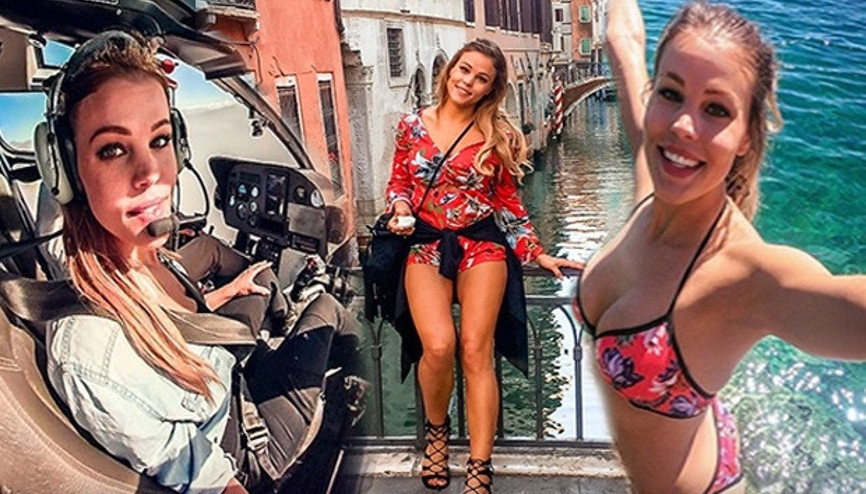 Herkesin hayalini kurduğu hayatı yaşıyor...  Instagramın güzel fenomeni