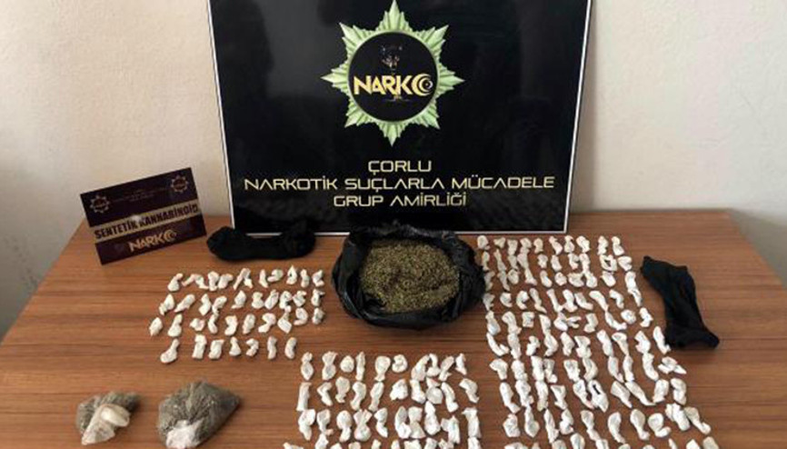 Uyuşturucular baca deliği ve çamaşır makinesinde bulundu