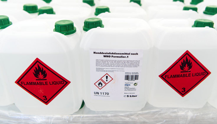 Dezenfektan ve makarna üretimi fırladı Dezenfektan ve makarna üretimi fırladı