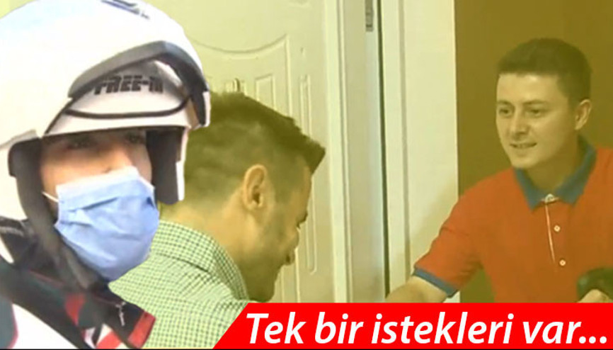 Kuryelerin tek bir isteği var Virüsten korunmak için...
