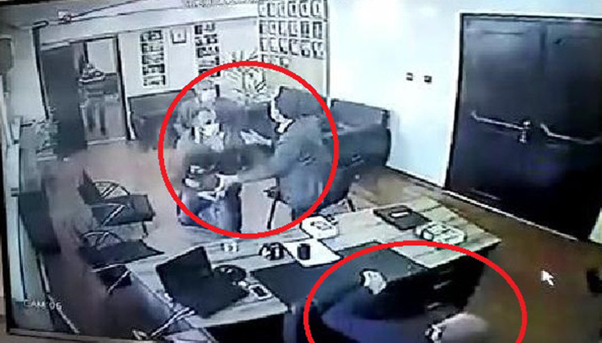 Belediye binasında dehşet anları Görüntüleri ortaya çıktı...