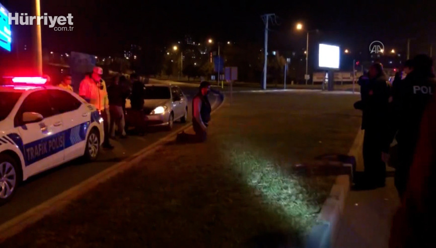 Sokağa çıkma kısıtlamasını ihlal eden alkollü sürücü denetimde yakalandı