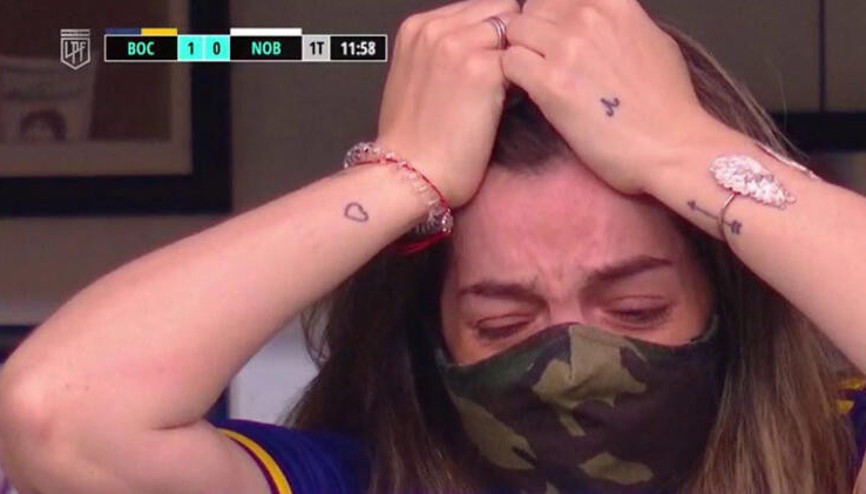 Babası olmadan ilk kez maça gitti Diego Maradonanın kızı Dalma Maradonanın en zor maçı