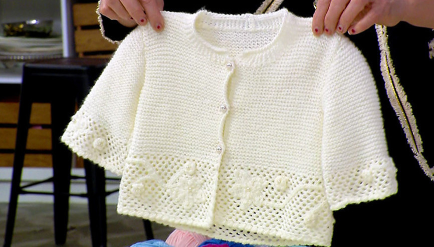 Zincir işi süslemeli bebek takımı nasıl yapılır