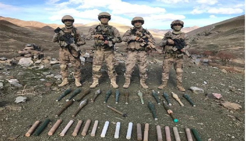 Vanda teröristlere ait roketatar mühimmatı ele geçirildi