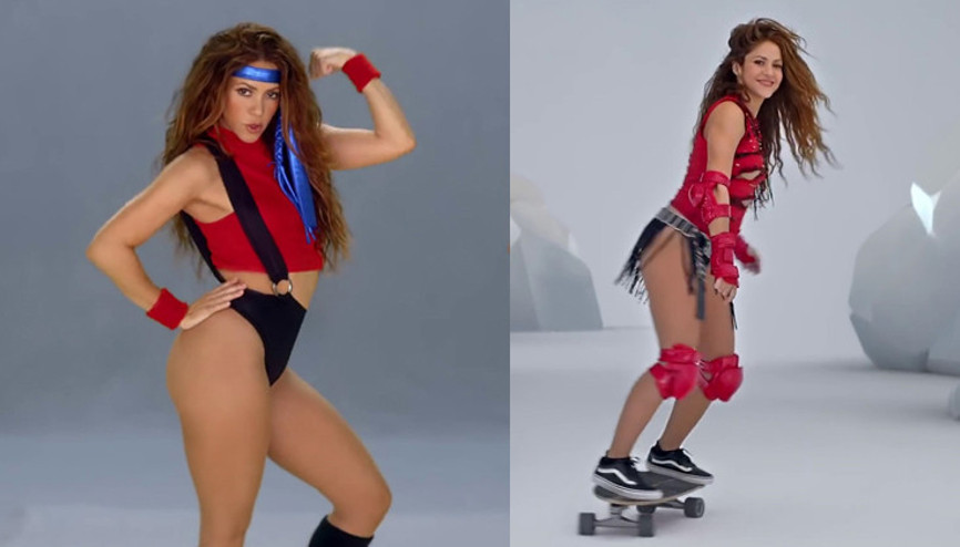 Shakira 1980lere döndü