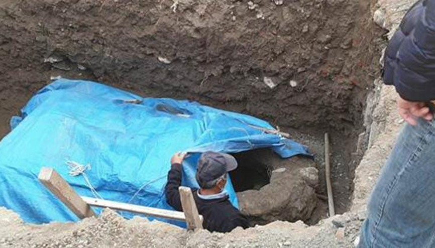 İnşaatın temel kazısından tarihi yapı çıktı