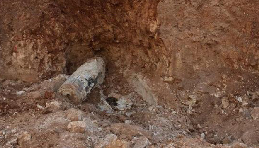 MSB: El-Babda yerin altında tespit edilen 1 tonluk bomba imha edildi