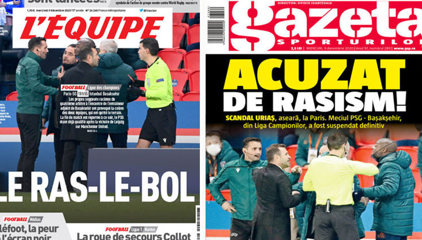 Son Dakika | PSG Başakşehir maçında Rumen hakem Coltescunun ırkçılık skandalına Romanya basınından çarpıcı manşet