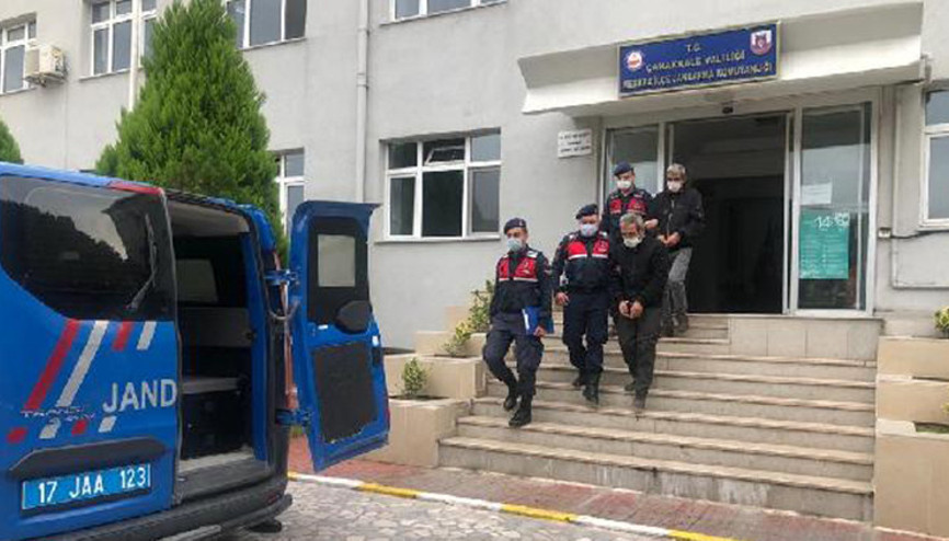 Çanakkalede 250 metre uzunluğundaki bakır kabloyu çalan 2 şüpheli yakalandı