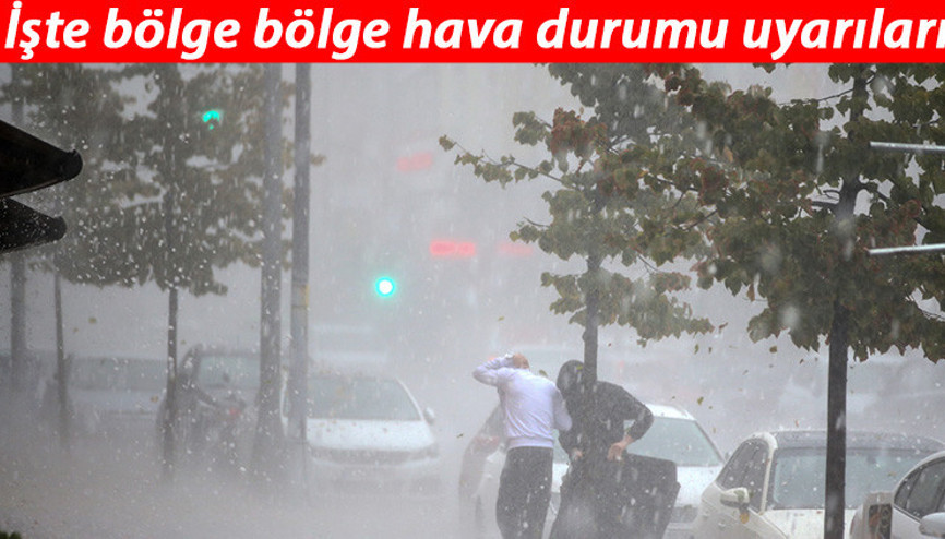 Son dakika: Meteorolojiden kar yağışı ve kuvvetli rüzgar uyarısı Saatte 80 km hıza ulaşabilecek
