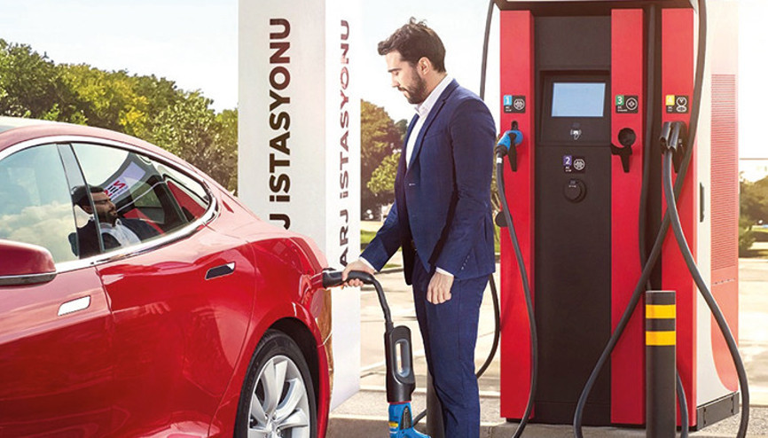 81 ile elektrikli şarj istasyonu