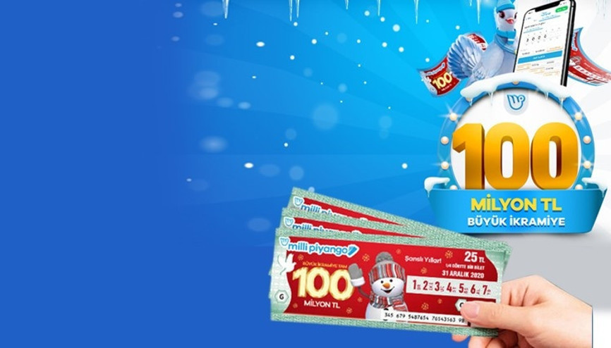 Yılbaşında büyük ikramiye 100 milyon TL Milli Piyango yılbaşı biletleri internetten alınıyor mu Biletler hem bayilerde hem online mecrada..