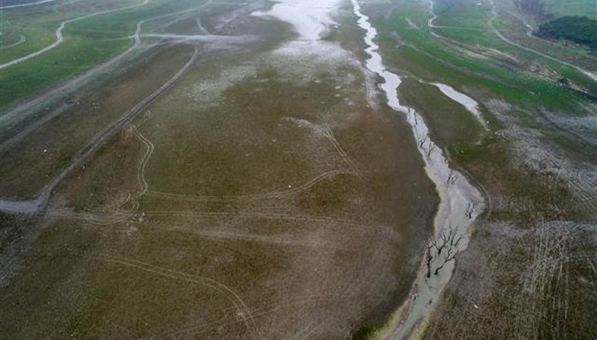 Sazlıdere Barajı’nda korkutan manzara Sazlıdere Barajı’nda korkutan manzara