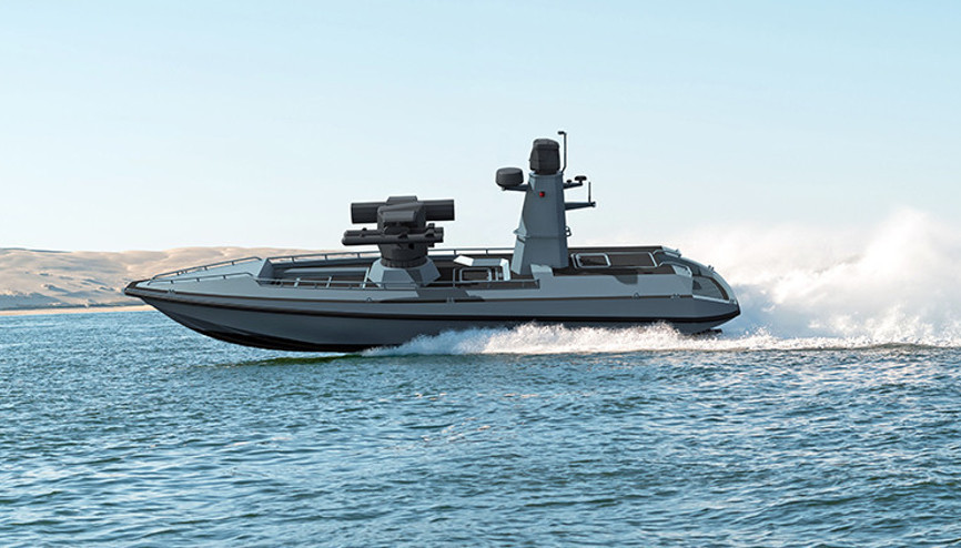 İlk Silahlı İnsansız Deniz Aracının prototipi denize iniyor İlk Silahlı İnsansız Deniz Aracının prototipi denize iniyor