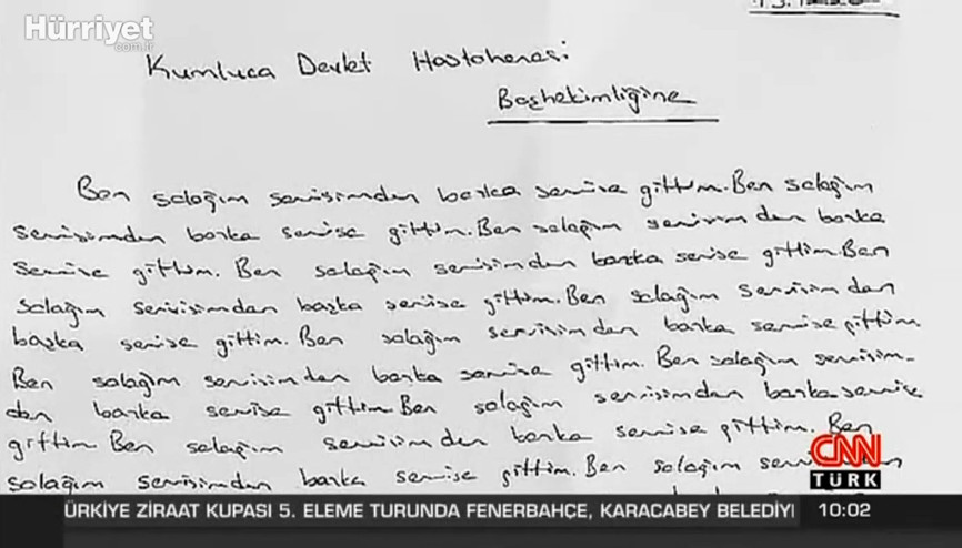 Başhekimden hemşireye ceza