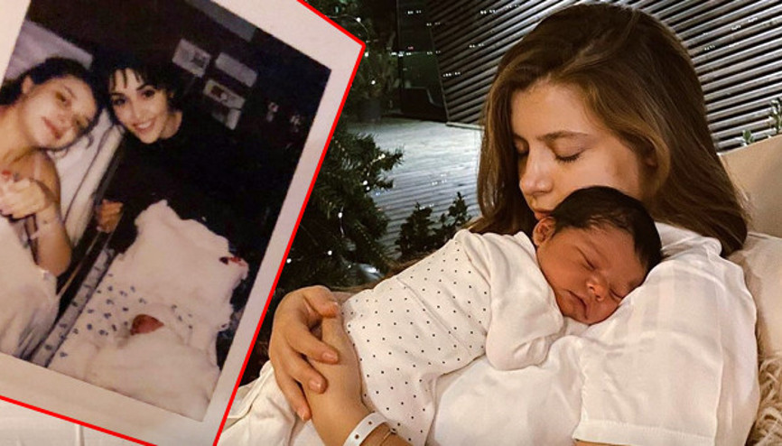 Hande Erçel yeğeni Aylin Mavinin doğum gününü kutladı