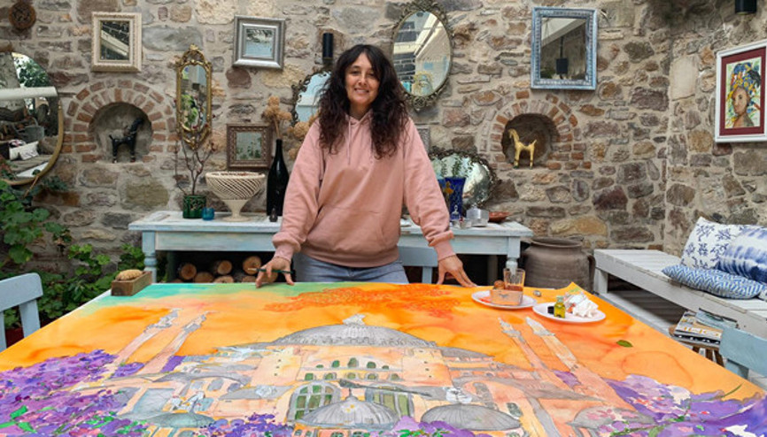 Ressam Pınar Tınç: Evde kalmak, ruhumu gezmeye zorladı Ressam Pınar Tınç: Evde kalmak, ruhumu gezmeye zorladı