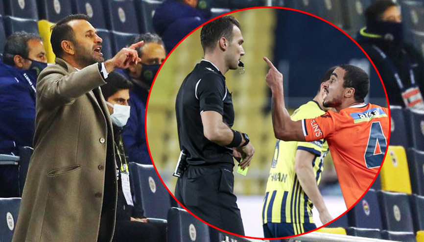 Fenerbahçe Başakşehir maçında gerginlik Kırmızı kartlar sonrası...