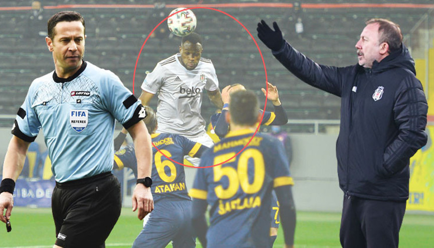 Ankaragücü-Beşiktaş maçına damga vuran diyalog Gol iptal edilince Sergen Yalçın ve VAR...