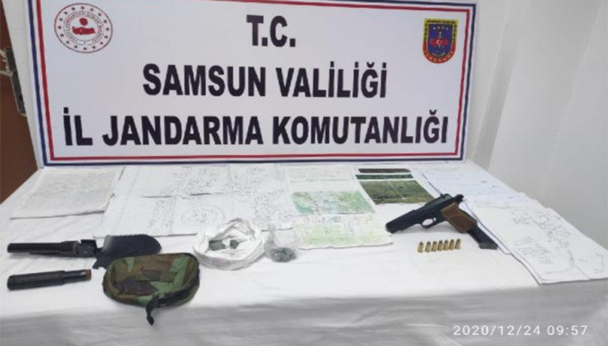 Define haritalarıyla yakalandılar