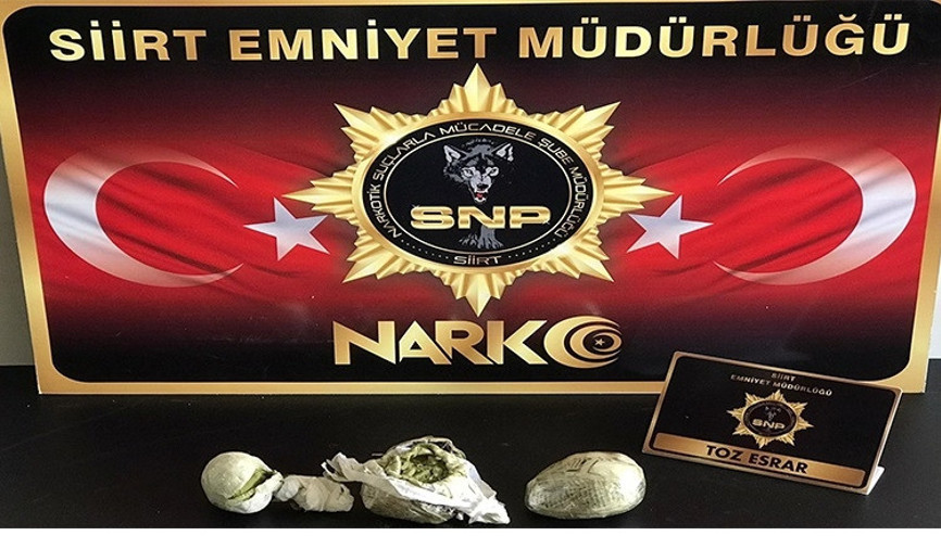 Siirt’te şüphe üzerine durdurulan araçtan uyuşturucu madde çıktı