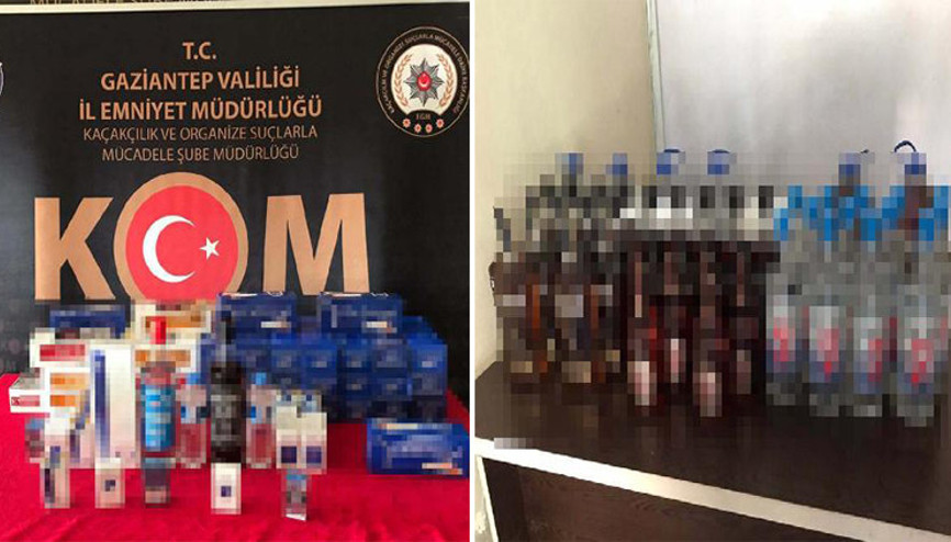 Gaziantepte sahte içki operasyonu: 11 gözaltı