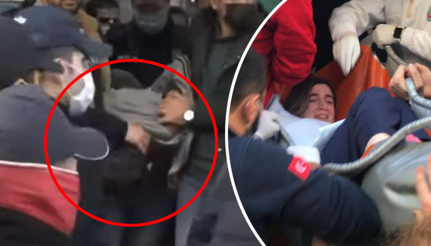 İstanbulda hareketli dakikalar... Bıçaklı saldırgan hemşireyi rehin aldı