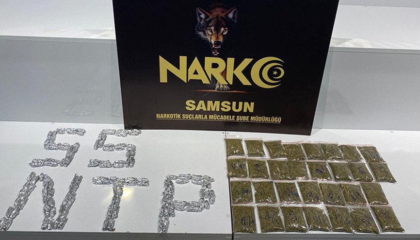 Samsunda 3 kişi 153 paket bonzai ile yakalandı