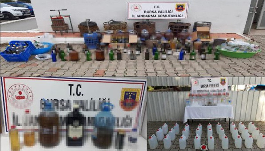 Bursada sahte içki operasyonu