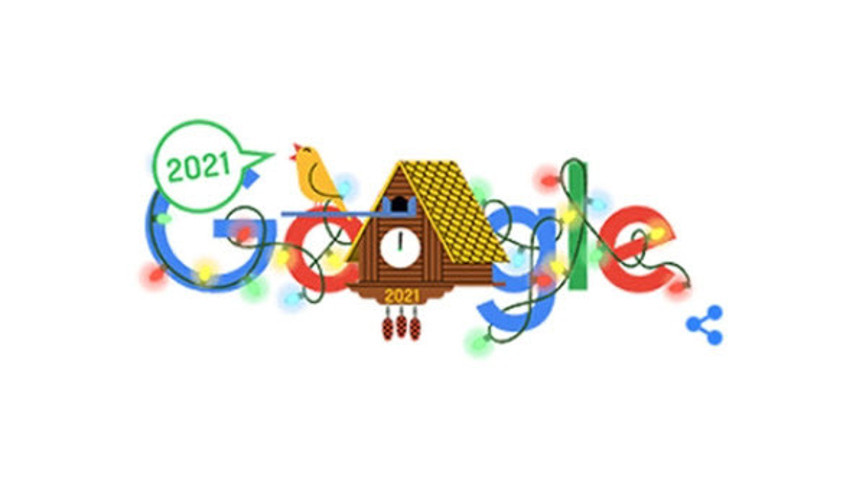 Google yeni yılı böyle kutladı